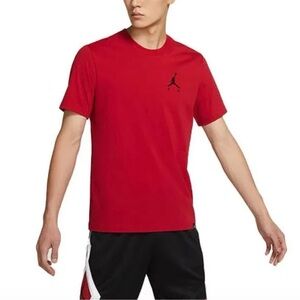 Jordan Jumpman Air Embroidered Men's T-Shirt Size S Gym Red DA6799-687